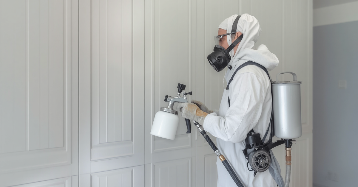 Kitchen cabinet doors finished with two pack paint in regional NSW home
