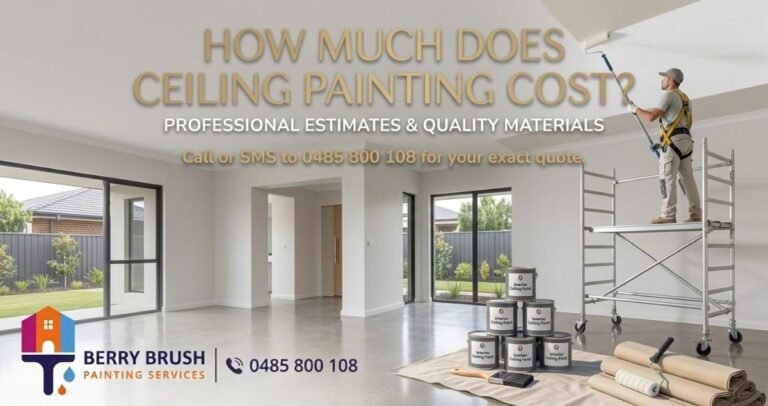 How Much Does Ceiling Painting Cost? berry brush